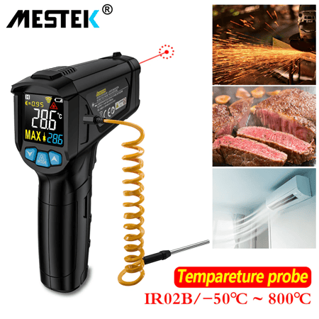 ميزان حرارة رقمي صناعي بالاشعة تحت الحمراء MESTEK ( IR02B )