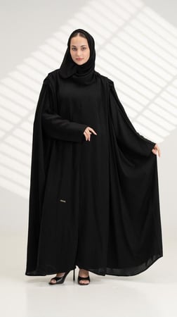 عباية بصفطات على الاكتاف