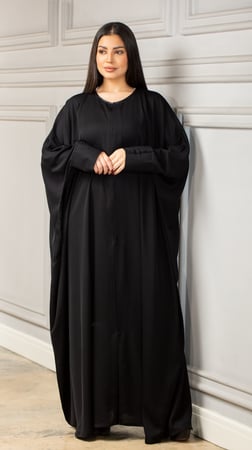 عباية بشت مفتوحة بأكمام أزره