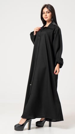 عباية بأزرة قماش