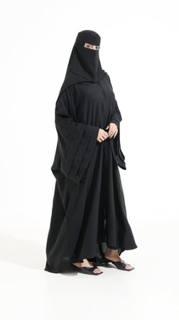 عباية كلوش باكمام واسعة