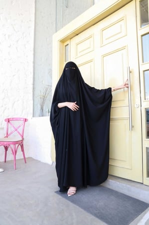 عباية راس فضفاضه كم مطاط