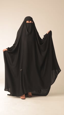 عباية رأس ب كم مطاط