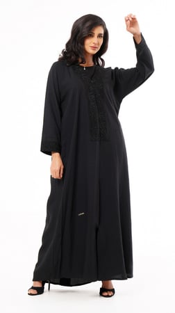 عباية بنقش عربي من الامام والخلف