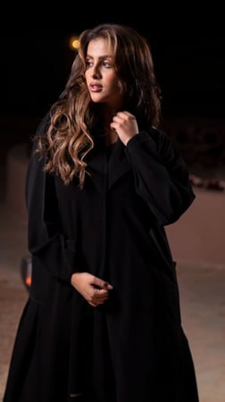 عباية ياقه رسميه بجيوب جانبيه