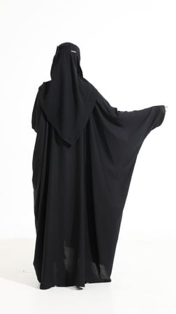 عباية بشت بكم قيطان أسود