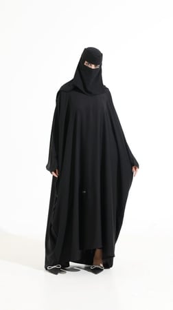 عباية بشت بكم قيطان أسود