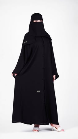 عباية بأزره قماش