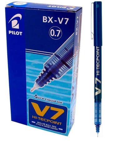 قلم بايلوت V7 Hi-Tecpoint أزرق –BX-V7-L – صناعة يابانية (حبة)
