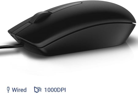Dell MS116 Optical Wired Mouse with High Precision