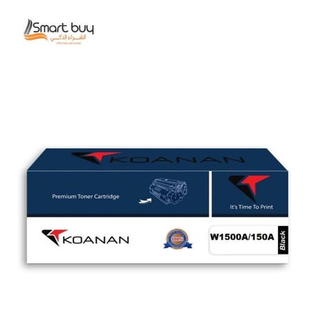 حبر كونان اسود متوافق مع طابعات اتش بي KOANAN W1500A – بديل اقتصادي متوافق مع طابعات HP بجودة عالية