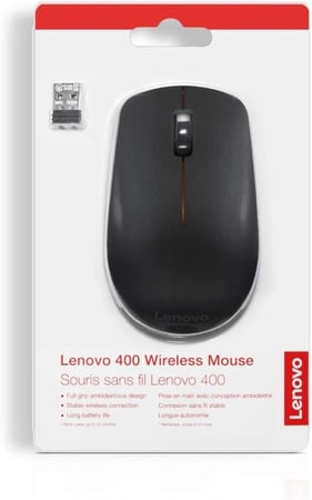 Lenovo 400 Wireless Compact Mouse with Sleek Design