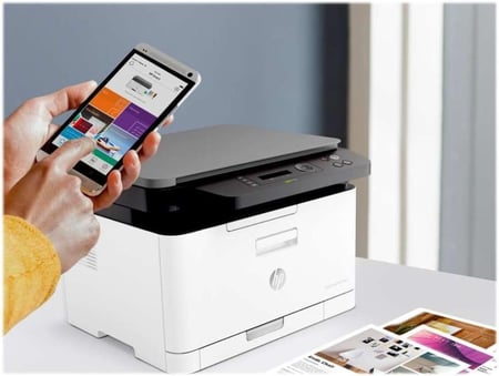 طابعة HP Color Laser MFP 178nw – طباعة / نسخ / مسح ضوئي بالألوان