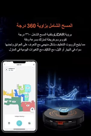 المكنسة الكهربائية الروبوتية ABIR X8 ، X9 ملاحة Lidar بالليزر ، شفط 6500Pa ، خريطة متعددة الطوابق ، مصباح الأشعة فوق البنفسجية ، تنظيف رطب على شكل Y ، مستشعر TOF قوي, تعزيز السجاد التلقائي