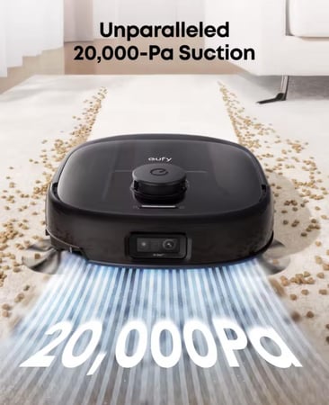 يوفي مكنسة روبوت  Eufy E28 ، قوة شفط 20000 باسكال، منظف عميق محمول للسجاد والأرضيات.