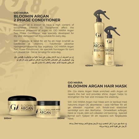 مجموعة زيت الأرجان للعناية الفائقة بالشعر  من جيو ماريا