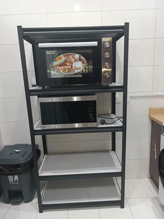 رفوف خشبية معدنية 200x90x45cm