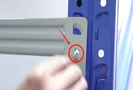 رفوف تخزين متوسطة التحمل 200x 150x60cm لون ازرق في ابيض