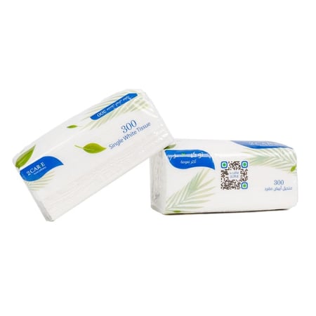 مناديل وجه توكير 50 عبوة (300 منديل مفرد نقش خفيف)