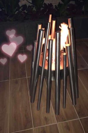 مدفأة ديكورية عمودية Bamboo Stick