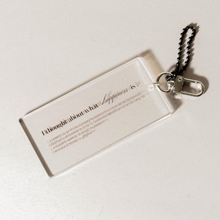 keychain acrylic-rectangular