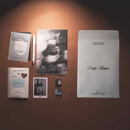 بلانر قماشي -  Daily Archive (Beige)