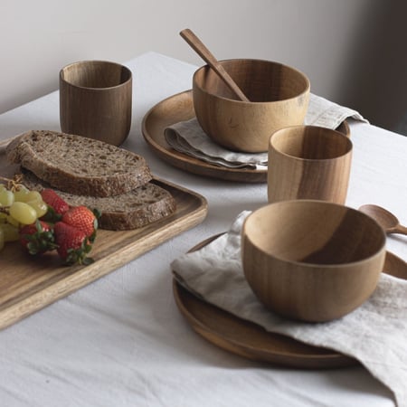 soft wood plate - طبق