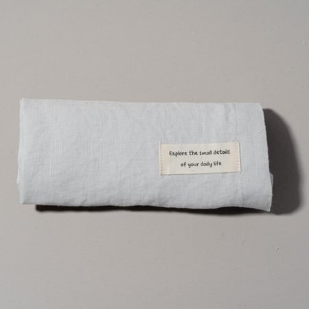 منديل كتان رمادي- gray linen napkin