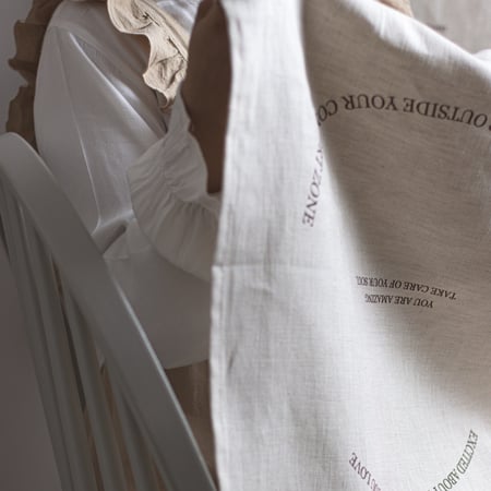 نسيج كتان - take care linen poster
