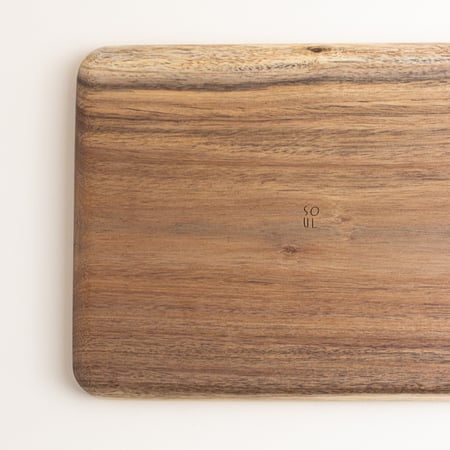 smooth wood tray - صينية