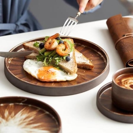 صحن تقديم سيراميك متجر رونق