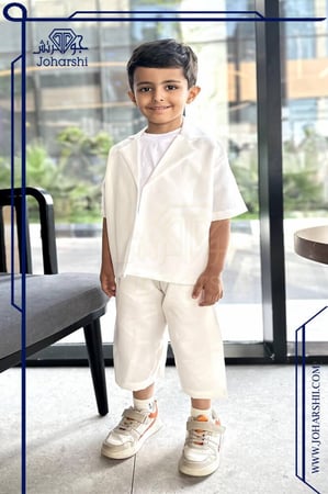 جاكيت اليوم الوطني السعودي للأطفال بتطريز سعودي