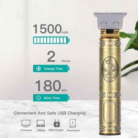 ماكينة حلاقة لاسلكية احترافية مزودة بشاشة تعمل بالشحن من باستك BC1311