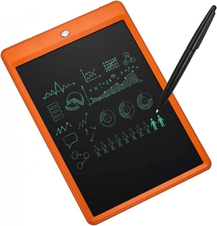لوحة كتابة LCD محمولة للأطفال, لوحة رسم إلكترونية مزودة بقلم قابلة للمسح مقاس 8.5 انش
