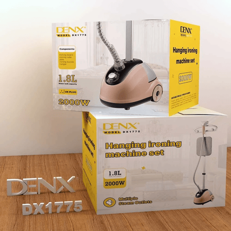 مكواة بخار عامودية بقوة 2000 واط وسعة خزان مياة 1.8 لتر سريعة الستخين DXa775 من دينكس