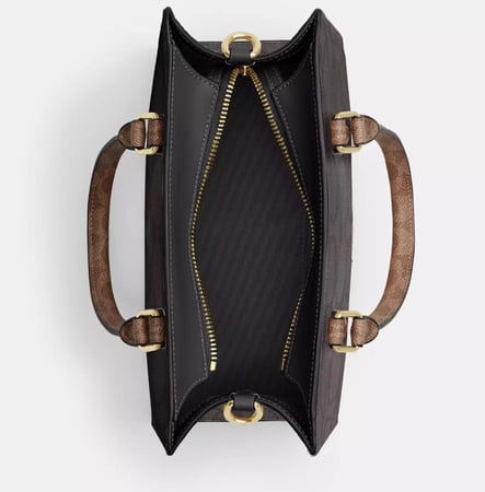 Maggie Small Tote Bag In Blocked Signature Canvas