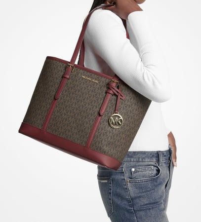 Jet Set Travel Small logo Top-Zip tote bag