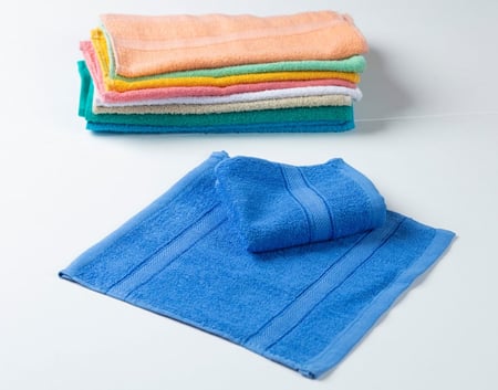 مناشف الحمام واليد ملونة صغيرة 6 قطع من أشبيل