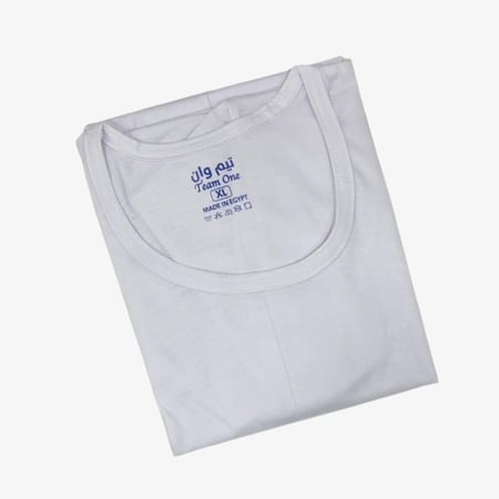 فنيلة نص كم قطن رجالي تيم ون