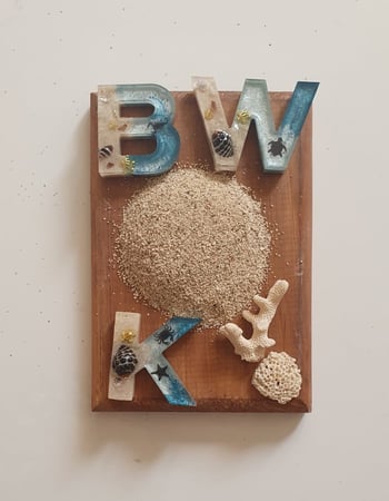 رمل مرجان طبيعي زينة للريزن و للشموع لا يعكر الشفافية