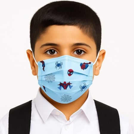 كمامات سبايدر مان اطفال 50 كمامة