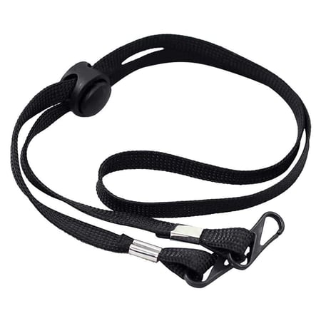 حبل الكمامة ، حامل كمامة  قابل للتعديل مع مشابك ، للبالغين والاطفال ، مريح حول الرقبة مسند للاذن