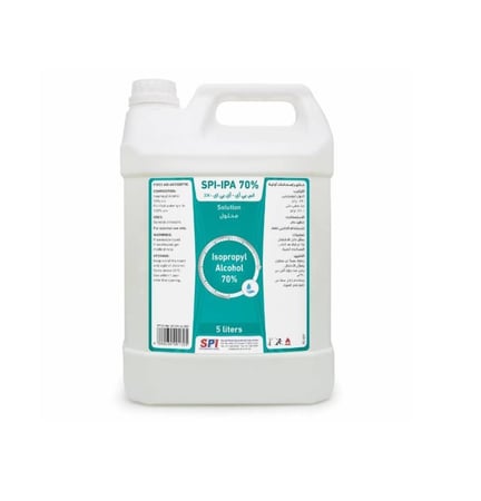 معقم كحول SPI ايزوبروبيل 70% 5 لتر للإسعافات الأولية