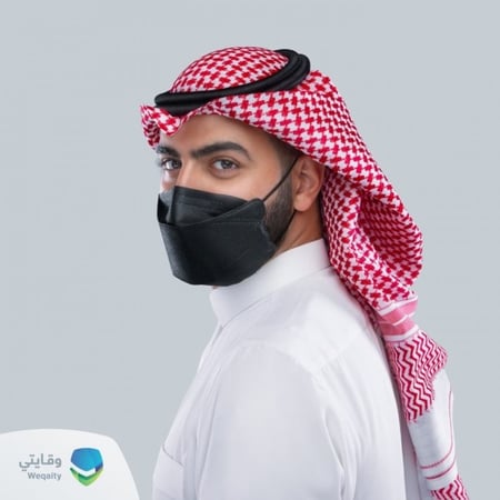 كمامة ايركوين اسود - صيدلية وقايتي للحماية اللازمة من الملوثات