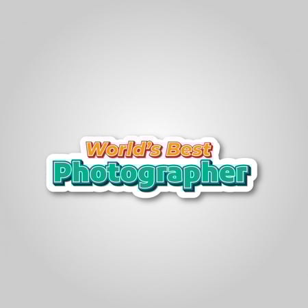 استيكر World's Best Photographer