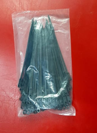 رباطات بلاستيك للأسلاك - 100pcs Heavy Duty Cable Ties - Self-Locking, Multi-Size, Durable Plastic Fasteners for Home, Office, Garden, Workshop - Temperature Resistant, Quick Mounting Organizational Tools