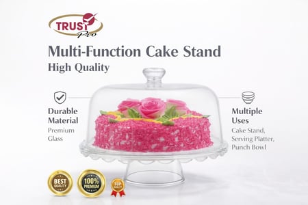 Trust Pro Multi-Function Cake Stand حامل الكيك متعدد الوظائف من تراست برو