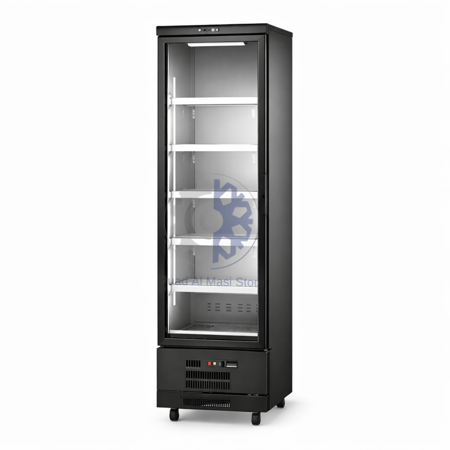 ثلاجة عرض 1 باب زجاجي – 60سم من Fortic