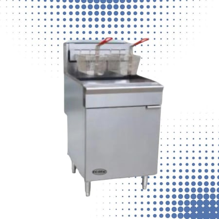 قلاية بطاطس غاز اتوماتيك 22 لتر حوض واحد من FORTIC