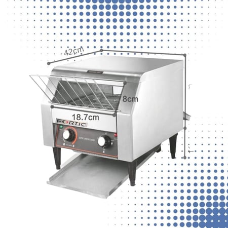 حماصة خبز آفقية 20 سم من Fortic